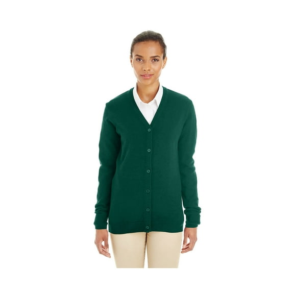 Harriton Ladies' Pilbloc V-Neck Sweater, M425W ,HUNTER, XS
