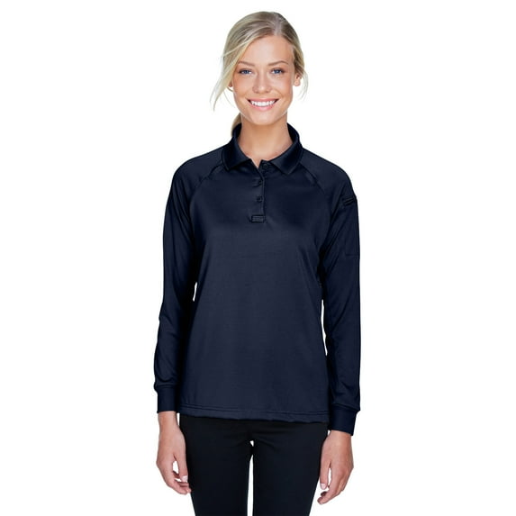 Harriton Ladies' Tactical Long-Sleeve Performance Polo