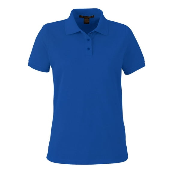 Harriton M205W Women's Valiant Cotton Snag Protect Polo-True Royal-XL