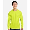 thumbnail image 1 of Harriton M118L Unisex Charge Snag and Soil Protect Long Sleeve T-Shirt-Safety Yellow-2XL, 1 of 6