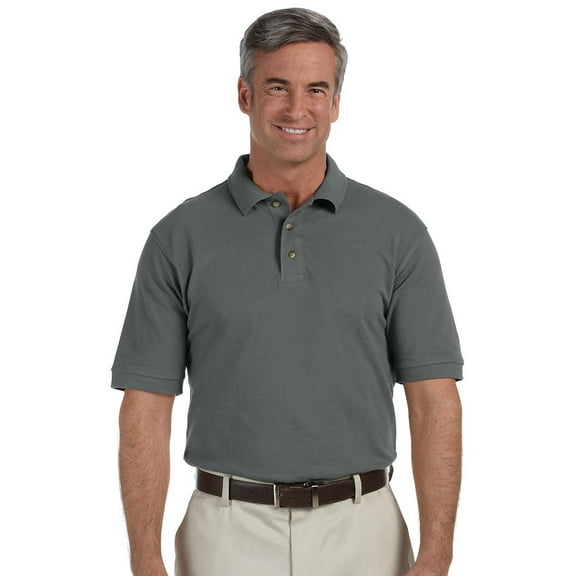 Harriton M200 Mens Classic Polo Shirt - Charcoal - 6X-Large