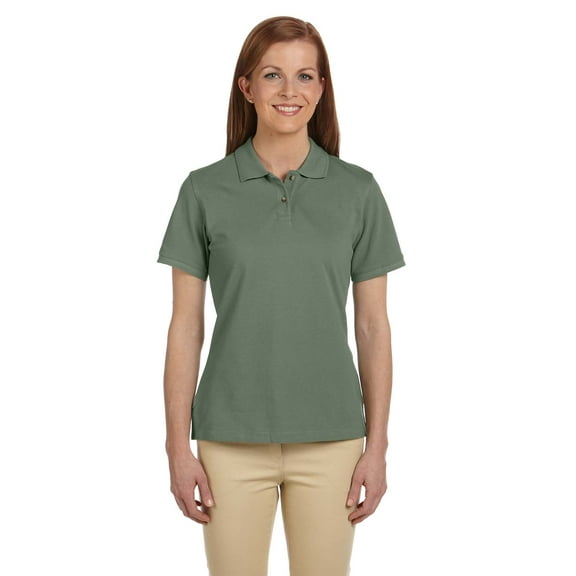 Harriton M200W Ladies 6 oz. Ringspun Cotton Piqué Short-Sleeve Polo