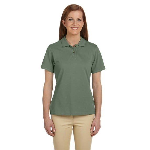 Harriton M200W Ladies 6 oz. Ringspun Cotton Piqué Short-Sleeve Polo