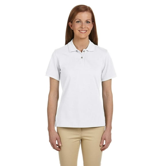 Harriton M200W Ladies 6 oz. Ringspun Cotton Piqué Short-Sleeve Polo