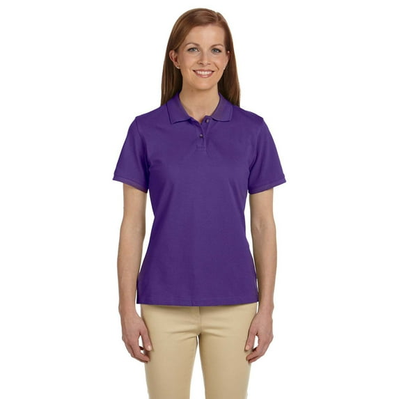 Harriton M200W Ladies Cotton Polo Shirt - Team Purple - Large