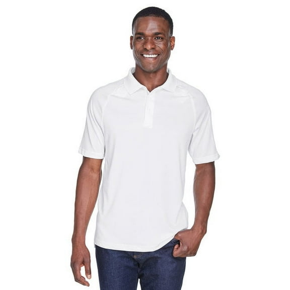 Harriton M211 Men's Advantage Tactical Performance Polo-White-2XL