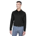 thumbnail image 1 of Harriton M211L Men's Advantage Long Sleeve Tactical Polo-Black-2XL, 1 of 3