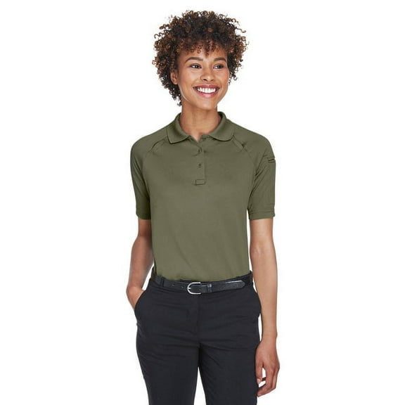 Harriton M211W Women's Advantage Tactical Polo-Tactical Green-S