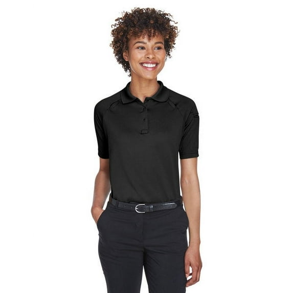 Harriton M211W Women's Advantage Tactical Polo-Black-2XL