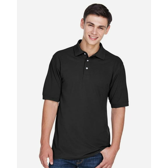 Harriton M265 Men's 5.6 oz. Easy Blend Polo