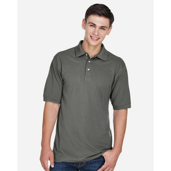 Harriton M265 Men's 5.6 oz. Easy Blend Polo