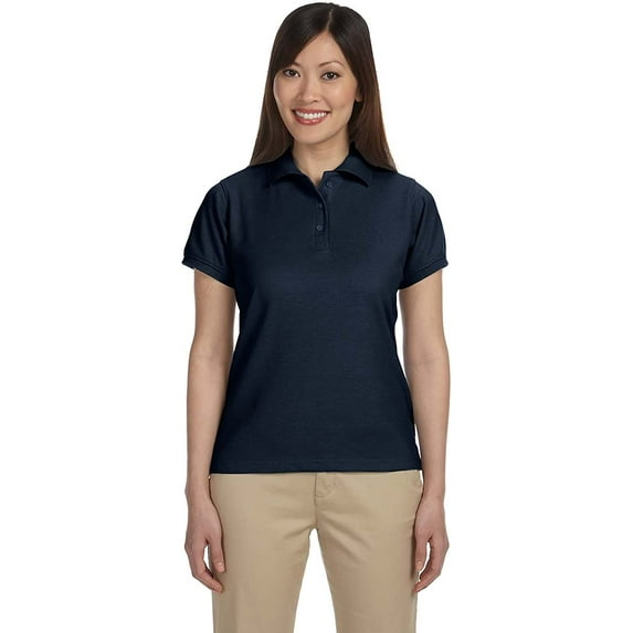 Harriton M280W Ladies 5 oz. Blend-Tek Polo Navy 2XL