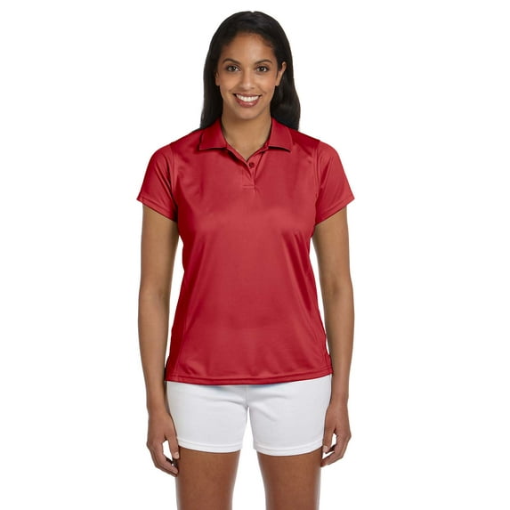 Harriton M315W Ladies 4 oz. Polytech Polo