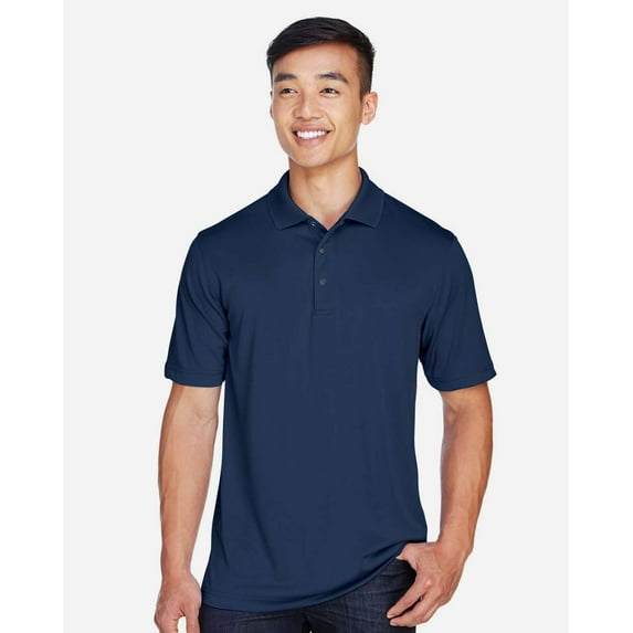 Harriton M345 Men's Advantage Snag Protection Plus IL Snap Placket Polo-Dark Navy-3XL