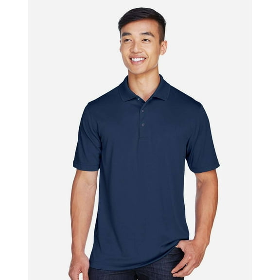 Harriton M345 Men's Advantage Snag Protection Plus IL Snap Placket Polo-Dark Navy-L