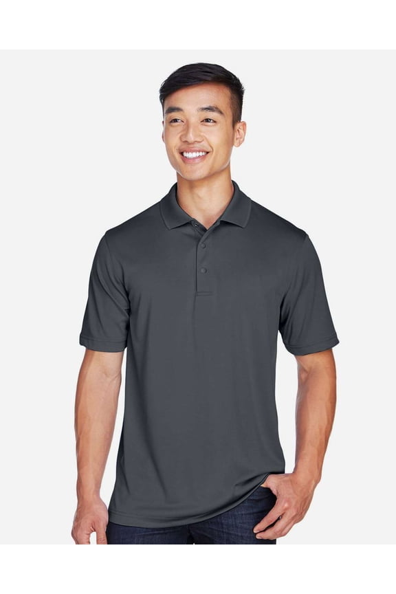 M345 Men's Advantage Snag Protection Plus IL Snap Placket Polo-Dark Charcoal-L
