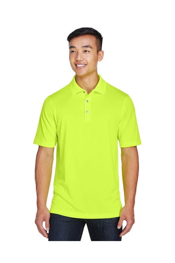 M345 Men's Advantage Snag Protection Plus IL Snap Placket Polo-Safety Yellow-4XL