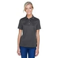 thumbnail image 1 of Harriton M345W Women's Advantage Snag Protection Plus IL Snap Placket Polo-Dark Charcoal-XS, 1 of 3