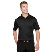 Harriton M348 Men's Advantage Snag Protection Plus Polo-Black-2XL