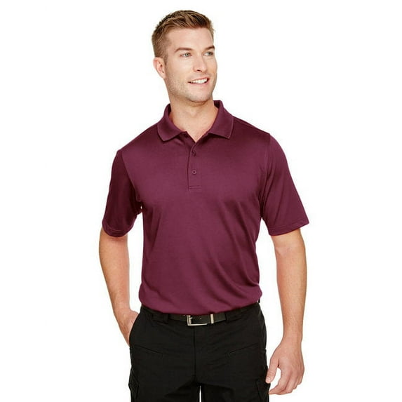 Harriton M348 Men's Advantage Snag Protection Plus Polo-Maroon-6XL