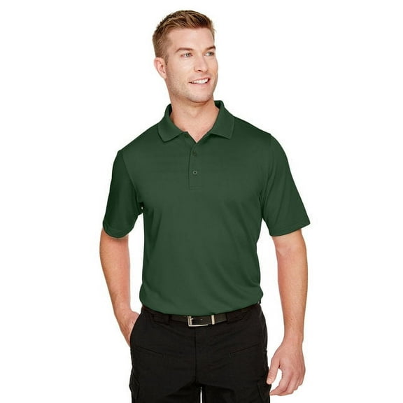 Harriton M348 Men's Advantage Snag Protection Plus Polo-Dark Green-3XL