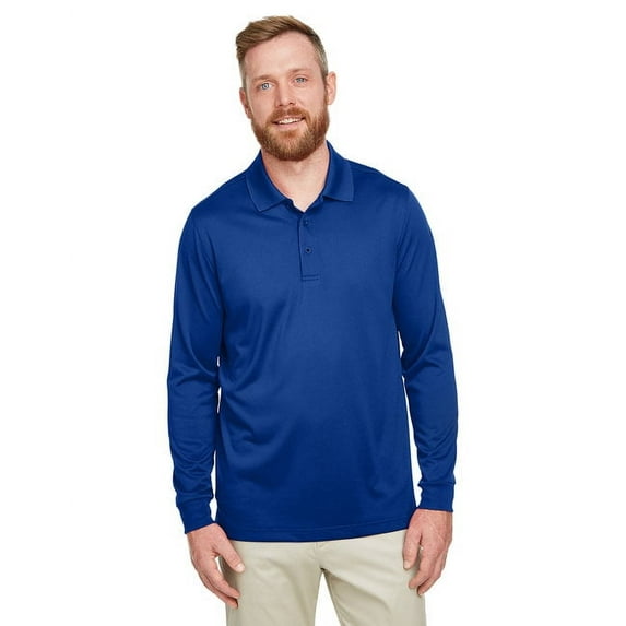 Harriton M348L Men's Advantage Snag Protection Plus IL Long Sleeve Polo