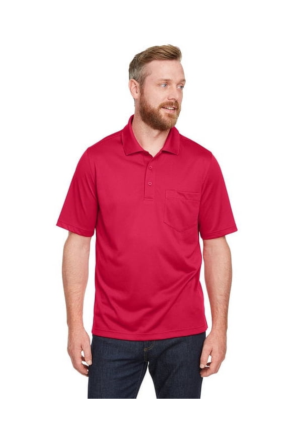 M348P Men's Advantage Snag Protection Plus IL Pocket Polo-Red-4XL