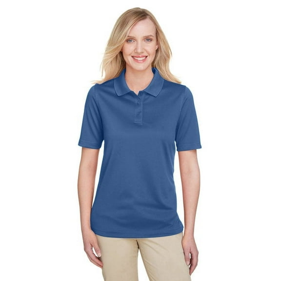 Harriton M348W Women's Advantage Snag Protection Plus Polo-POOL BLUE-XS