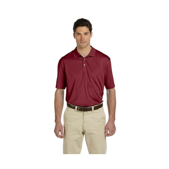 M353 Harriton Men's Double Mesh Polo, M, MAROON