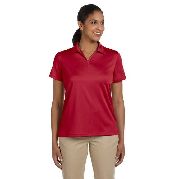 Harriton M353W Ladies Double Mesh Polo