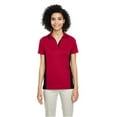 thumbnail image 1 of Harriton M386W Women's Flash Snag Protection Plus IL Colorblock Polo-Red/ Black-2XL, 1 of 3