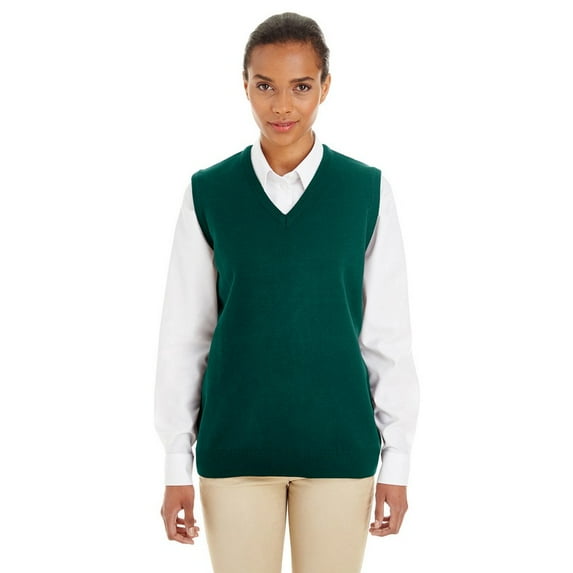 Harriton M415W Women's Pilbloc V-Neck Sweater Vest