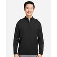 thumbnail image 1 of Harriton M421 Unisex Pilbloc™ Quarter-Zip Pullover Sweater-Black-3XL, 1 of 6