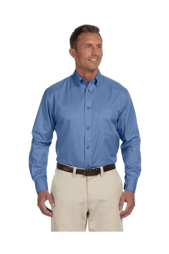 M500 Easy Blend Long-Sleeve Twill Shirt With Stain Release