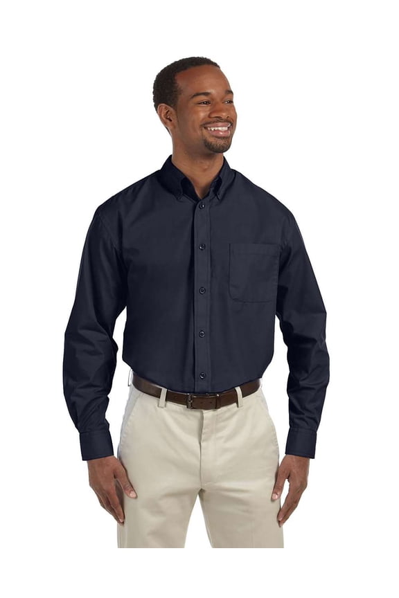 M510T Men's Tall Essential Poplin-Navy-3XLT