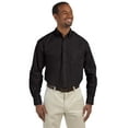 thumbnail image 1 of Harriton M510T Men's Tall Essential Poplin-Black-3XLT, 1 of 3