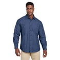 thumbnail image 1 of Harriton M540 Unisex Denim Shirt Jacket-Dark Denim-4XL, 1 of 3