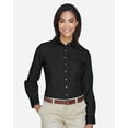 thumbnail image 1 of Harriton M550W Women's Long Sleeve Denim Shirt-Washed Black-L, 1 of 5