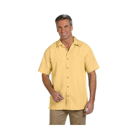 Harriton M560 Men'S Barbados Textured Camp Shirt