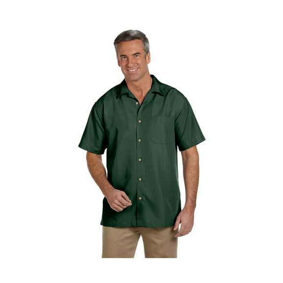 Harriton M560 Men'S Barbados Textured Camp Shirt