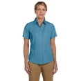 thumbnail image 1 of Harriton M560W Ladies Barbados Textured Camp Shirt - Cloud Blue - Large, 1 of 2