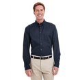 thumbnail image 1 of Harriton M581T Men's Tall Foundation 100% Cotton Long-Sleeve Twill Shirt with Teflon, 1 of 3