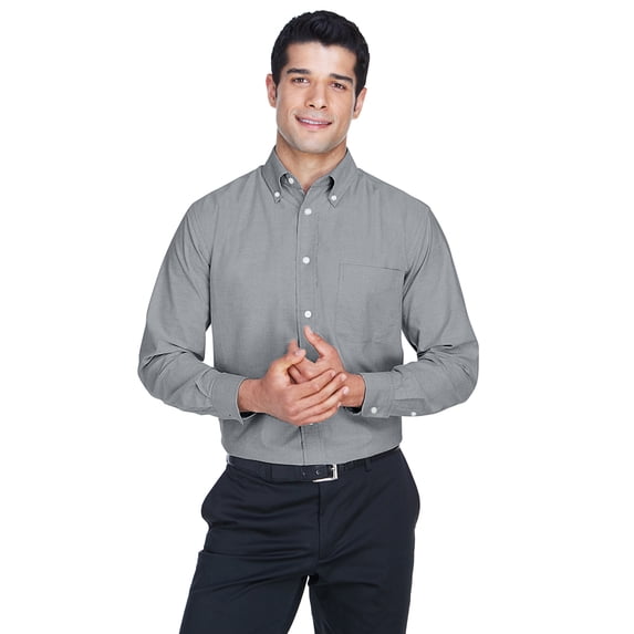 Harriton Woven Shirts OXFORD GREY XS
