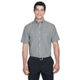 thumbnail image 1 of Harriton M600S Men's Oxford Short Sleeve with Stain-Release-Oxford Grey-2XL, 1 of 3