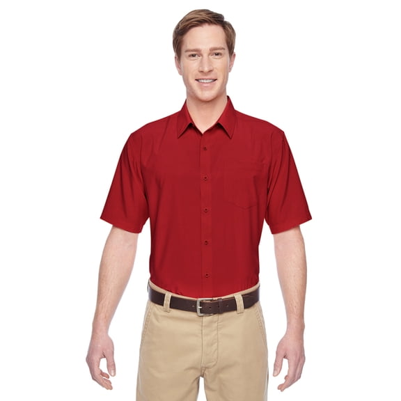 Harriton M610S Men's Paradise Short-Sleeve Performance Shirt