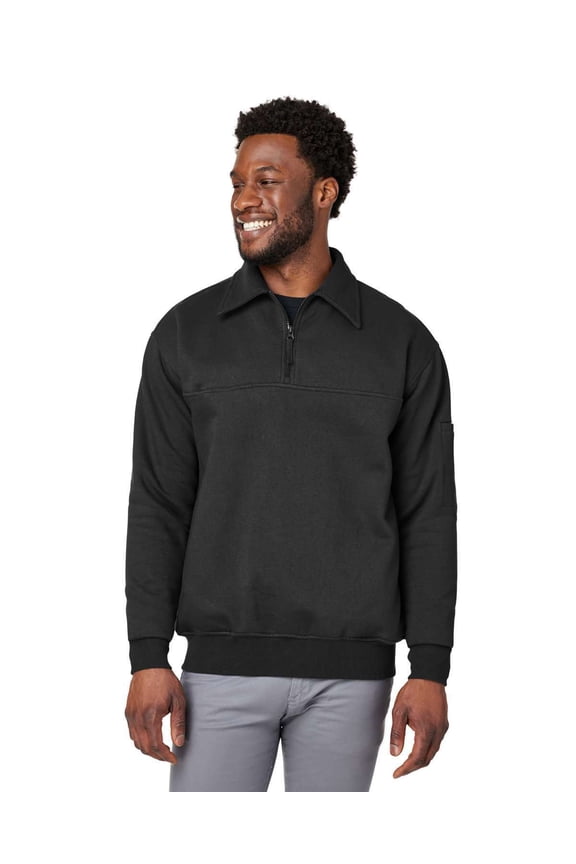 M712 Unisex ClimaBlocâ„¢ Heavyweight Tactical Quarter-Zip Pullover-Black-S