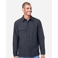 thumbnail image 1 of Harriton M72 Unisex Flex Twill Overshirt-Dark Charcoal-S, 1 of 6