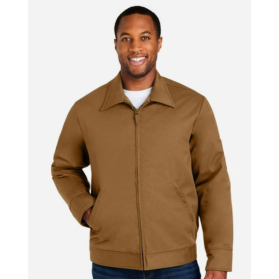 Harriton M721T Unisex ClimaBloc Tall Station Jacket-Duck Brown-3XLT