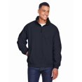 thumbnail image 1 of Harriton M740 Unisex Fleece Lined Nylon Jacket-Navy/ Black-L, 1 of 3