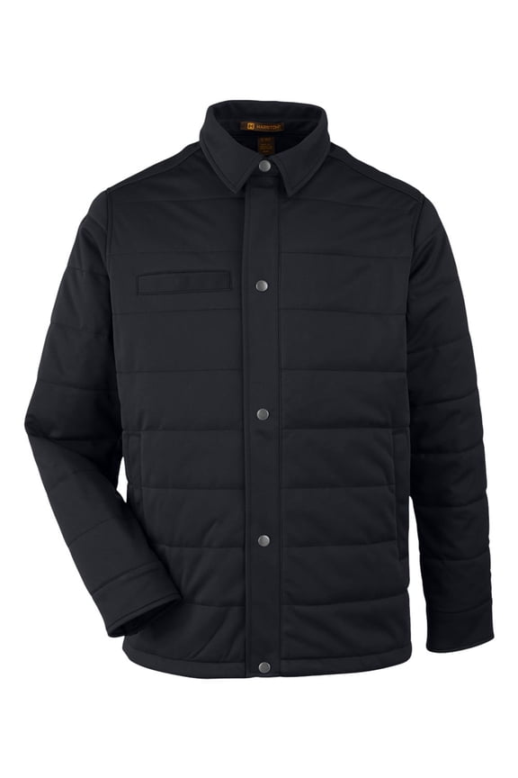 M821 Unisex Guardian Soft Shell Chore Coat-Black-XS